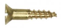 Шуруп петельный, прямой шлиц,  Ø 4,5 x 16 мм, латунь, 100 шту2