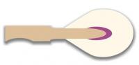 Модель D, 20 басов, длина 82/72, 56/47, ширина 11,9/11,9 мм, клён, фиолетовый унтерфильц