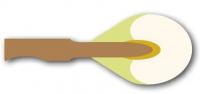 Модель S-M-O, 26 басов, длина 78/70, 54/45, ширина 11/11 мм, орех, золотой унтерфильц