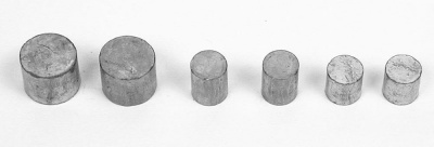 Свинцовая пломба для клавиши, Ø 12 x 10 мм, 12,9 гр, 78 штук/кг