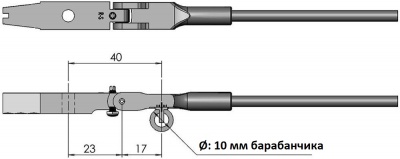 Гаммерштиль рояльный стандарт , дискант зауженный, 50/20/20, 17 мм, 10 мм, WNG