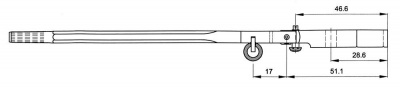 Гаммерштиль рояльный, стандартный, 17 мм, 10 мм, Renner, дискант зауженный