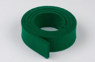 Фенгерный фильц, 850 x 30 x 5,5, мм плотный, зелёный, полоска