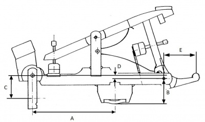 Фигура рояльная, тип Renner, модель 110160126, 60 мм, 20 мм, точка вращения смещена вверх