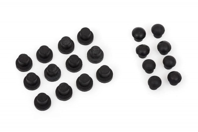 Набор резиновых демпферов (пукля), черные, оригинал Steinway, для роялей, комплект