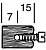 Демпферная пупка Ø 10 x 7/15 мм, с латунным шурупом, 75 штук