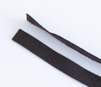 Сукно цирлейстика, чёрное, полоска 1300 x 15 x 1 мм