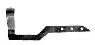 Лапка рулейстика, оцинкованая 137 мм