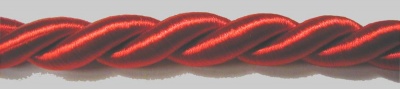 Плетеный шнур (кордель) для рамы пианино и рояля, красный, Ø 13 мм