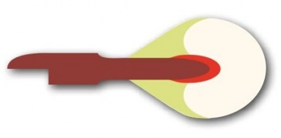 Махагони, 27 басов, длина 85/78, 60/53, ширина 10,5/11 мм, красный унтерфильц