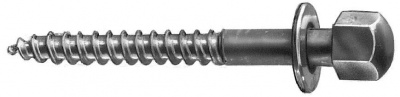 Шуруп крепления вирбельбанка к чугунной раме, 6-гранная головка, полированная, Ø 11,5 мм, длина 100 мм