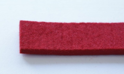 Фильц для демпферной ложки (рояль), красный, 6 x 30 x 1000 мм